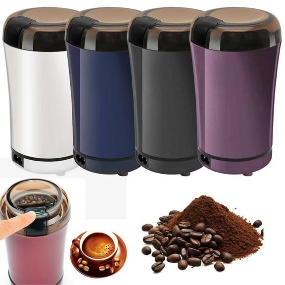 Warehouse Clearance! Aminojy Electric Pill Grinder with Stainless Steel Blades – Automatic Medicine Crusher for Elderly, Pets, and Kids, Fine Powder Maker for Vitamins, Tablets, Coffee Beans