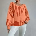 thumbnail image 5 of Oversized Sweaters for Women Cozy Fall Winter Crew Neck Lantern Long Sleeve Ladies Pullover Sweater Tops, 5 of 9