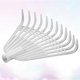thumbnail image 3 of Leaf Rake Steel Rakes Plastic Rakes Accessories Garden Cleaning Tools Without Handle for DIY Farm Gardening (White), 3 of 4
