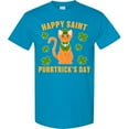 thumbnail image 3 of Inktastic St. Patrick's Day Happy Saint Purrtrick's Day T-Shirt, 3 of 5