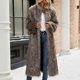 thumbnail image 5 of Chaqueta larga y cálida para mujer, de invierno, con cuello en V liso, 5 of 9