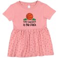 thumbnail image 3 of Inktastic Basketball My Daddy is the Coach Girls Baby Dress, 3 of 5