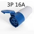 DAMIFU Industrial Socket Mobile Connector Coupler 3Pin 16A Waterproof