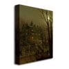 Trademark Fine Art "Knostrop Old Hall, Leeds" Canvas Wall Art by John Atkinson Grimshaw