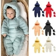 thumbnail image 2 of YUEHUA Cute Baby Boys Snowsuit New Born Baby Girls Winter Coat Hooded Jumpsuit Toddler Warm Coat Outerwear Snow Suits Clothes, 18-24 Months, 2 of 4