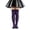 Purple, variant on Kids Halloween Colorful Striped Over‑the‑Knee Socks,6‑12 Years