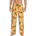 thumbnail image 2 of Goofa Love Carrot Printed Soft Pajama Pants for Men, Wide Leg Comfy Casual Lounge Yoga Pants-Small, 2 of 9