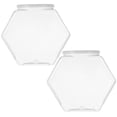 thumbnail image 2 of Shisuyan 2pcs Transparent Fish Bowl Desktop Small Fish Bowl Plastic Fish Bowl Transparent Desktop Small Aquarium Fish Bowl For Home, 2 of 8