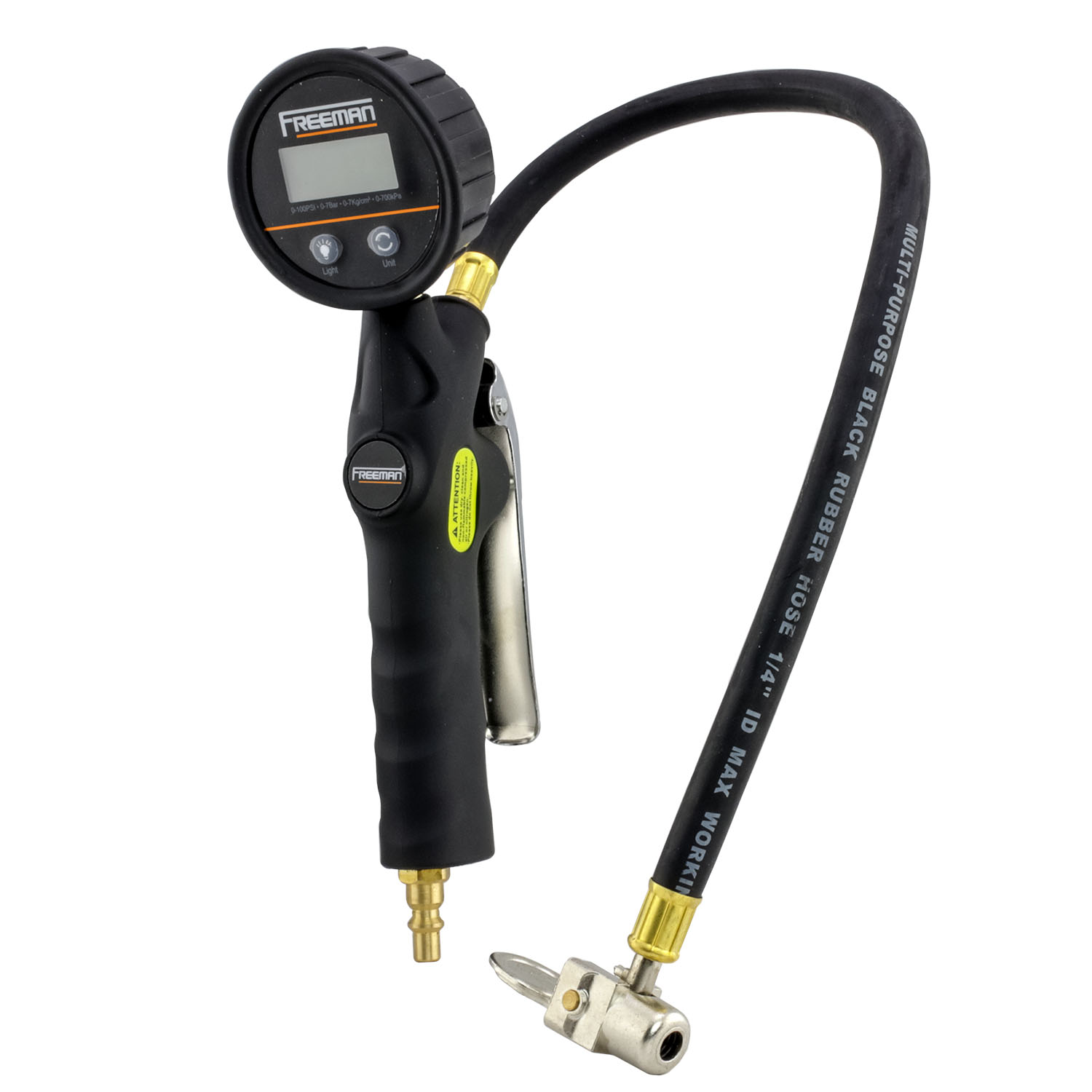 Freeman FS3DTI Digital Tire Inflator with 90 Degree LockOn Chuck