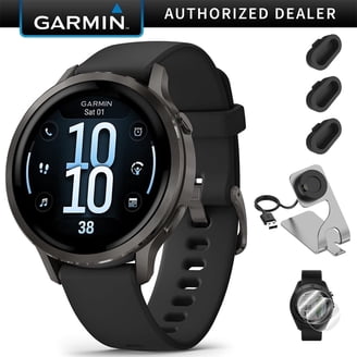 Garmin Venu 4 45mm GPS Fitness Smartwatch, Slate with Black Band