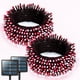 thumbnail image 1 of Luces solares navideñas JMEXSUSS, rojas y blancas, 400 LED, 46 m, paquete de 2, 1 of 7