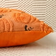 thumbnail image 3 of NestE Fall Pumpkin Decorative Pillow Covers 18x18 Set of 2, Orange Soft Plush Faux Fur Wool Farmhouse Throw Cushion Cases for Autumn Thanksgiving Holiday Home Decorations, 3 of 14