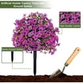 thumbnail image 6 of 23in Artificial Violet Ball Topiary Trees with Ground Spikes, 1 Pack Fake Artificial Bushes Plants,Faux Artificial Shrubs Tree for Indoor Outdoor Front Porch Decor (MC), 6 of 6