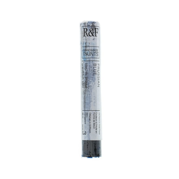 R&F Handmade Paints Pigment Stick, 38ml, Prussian Blue