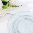 thumbnail image 3 of WDF 200PCS Blue Plastic Plates - Blue Glitter Plastic Plates - Heavy Duty Blue Glitter Disposable Plates - Include 100 Dinner Plates 10" and 100 Dessert Plates 7" for Parties/Wedding/Graduation, 3 of 8