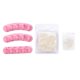 thumbnail image 1 of ensemble de supports amovibles pour la pratique du nail art, 100 pointes d'ongles roses, 1 of 4