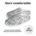 thumbnail image 6 of Lsque white Moose winter tree Pattern Womens Comfort Cotton on Scuff With Memory Foam and Anti-skid Sole Slipper-44/45, 6 of 7