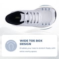 thumbnail image 2 of AOV Womens Wide Toe Box Walking Shoes Arch Support Plantar Fasciitis Tennis Sneakers Casual Athletic Running Shoes WhiteBlack1 Size 7, 2 of 6