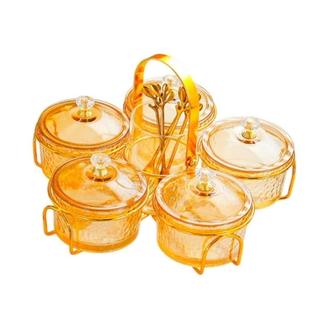 Transemion Appetizer Tray Ornament Multifunctional Serving Tray Cakes Cookies Party for amber 16x24cm