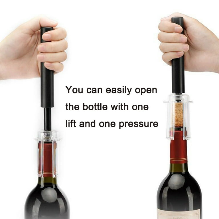 Wine Air Pressure Pump Bottle Opener Set With Foil Cutter,Simple Wine Pump  Cork Remover Corkscrew,Efficient Corkscrew Bottle Opener,Easy Screw Out