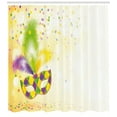 thumbnail image 3 of Ambesonne Mardi Gras Shower Curtain, Party, 69"Wx84"L, Yellow Green Purple, 3 of 3