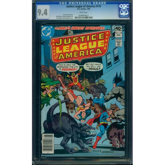 Justice League of America #174 - CGC 9.4 Comic Book