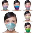 thumbnail image 2 of Máscaras protectoras Color degradado para adultos Máscara facial de 4 capas Máscaras antipolvo, 50 piezas, rosa azul, 11 Afortunado Sencillez, 2 of 2