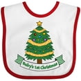 thumbnail image 3 of Inktastic Baby's First Christmas Tree Boys or Girls Baby Bib, 3 of 4