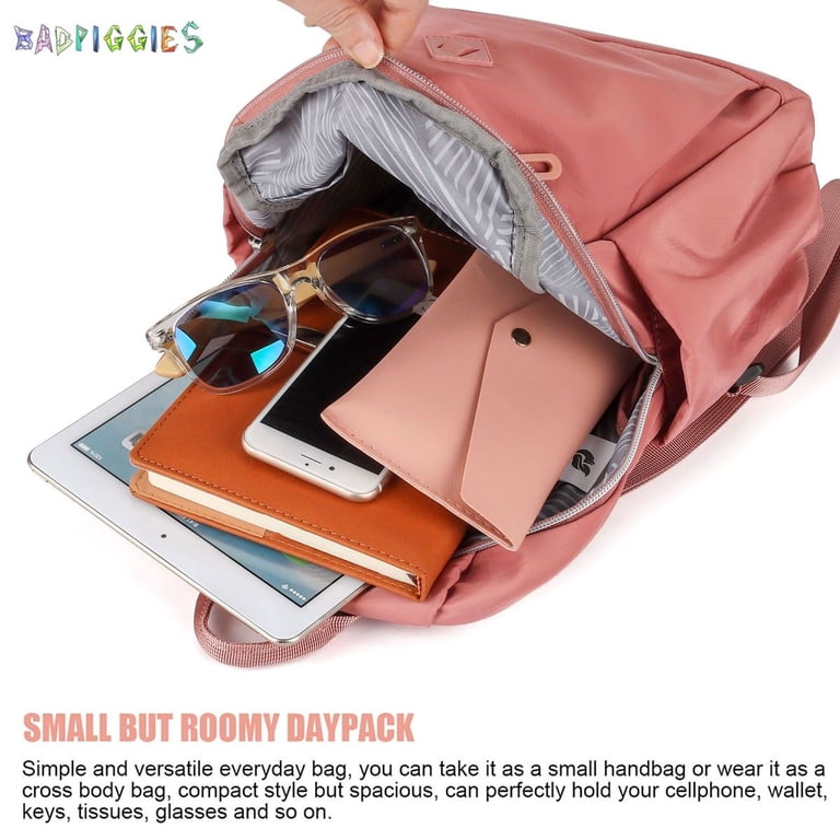 Mini Backpack Purse Nylon Water Resistant Fashion Casual Daypack Lightweight Amazon.com: BAGSMART Mini Backpack for Women, Lightweight  main image 4