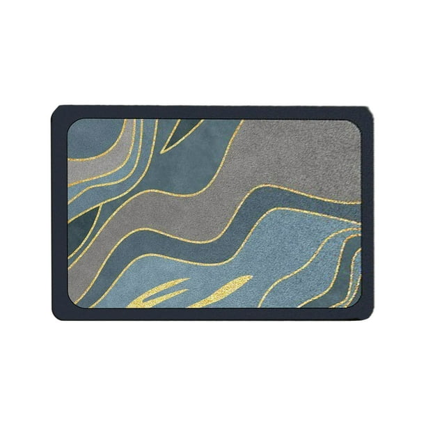 Alfombrilla de baño de diatomita, alfombrilla de baño para absorción de agua, alfombrilla antideslizante para suelo, ducha, entrada, lavabo, alfombra de inodoro de secado rápido para uso doméstico en