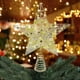 thumbnail image 1 of Adornos navideños, adornos navideños, regalos navideños, adorno para copa de árbol con luz, luz navideña para decorar el árbol de Navidad, adorno para copa de árbol de Navidad, sombrero de copa de hie, 1 of 6