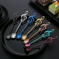 thumbnail image 4 of Stainless Steel Musical Notes Ice Cream Coffee Tea Stirring Spoon Tableware Music Note Design Spoons 304 for Coffee Tea Dessert Drink Mixing Milkshake Spoon Tableware, 4 of 8