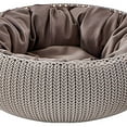 thumbnail image 5 of Keter by Curver Knit Cozy Resin Plastic Pet Bed for Small Dogs and Medium-Sized Cats, Sandy Beige, 5 of 5