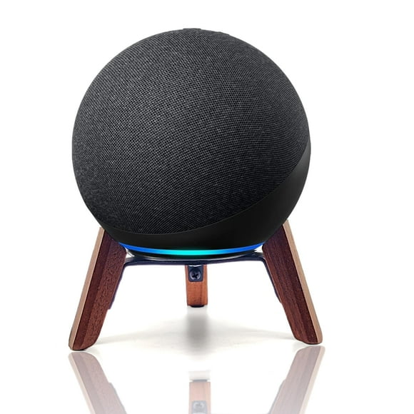 Soporte de madera para altavoz Echo (4.ª generación) Counlisha Walnut