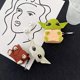 thumbnail image 3 of Funda de Silicona Compatible con Airpods 1 y 2 Funda Divertida de Dibujos Animados 3D [Diseño Yoda Alien] (Marrón), 3 of 4