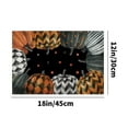 thumbnail image 4 of Taotanxi Halloween Pumpkins Spider Web Placemats Set of 4 Black Gray Scary Pumpkin Fall Linen Table Place Mat 12x18 Inch Seasonal Heat Resistant Table Mats for Party Kitchen Dining Decoration, 4 of 6