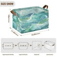 thumbnail image 3 of BZSMCE Shelf Baskets Storage Bins Turquoise Butterfly Reverie Pattern Storage Box, 3 of 8