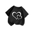 thumbnail image 3 of WEAIXIMIUNG T-Shirts pour Chats Enfants Filles Mignon Graphique Col Rond Manches Courtes T-Shirt Décontracté d'Été 150, 3 of 5
