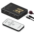 thumbnail image 1 of Conmutador HDMI 4K, conmutador HDMI inteligente de 5 puertos, divisor, compatible con 4K, Full HD 1080P y 3D., 1 of 5