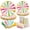 Colorful, variant on 96pcs Paper Plates Carnival Party Plates and Napkins Cups Circus Yellow and White Stripe Disposable Tableware Set for 24 Guest Baby Shower Wedding Tea Kid Birthday Party Supplies Decorations