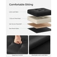 thumbnail image 3 of Otomana SONGMICS con forma de cubo plegable, 30 x 30 x 30 cm, color negro, 3 of 7