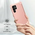 thumbnail image 4 of Dteck for Samsung Galaxy S23 Ultra Case with Screen Protector Soft Film, Shockproof Rugged Full-Body Hybrid Bumper Protective Cover for Samsung Galaxy S23 Ultra 5G 6.8 Inch,Rosegold, 4 of 8