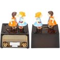 thumbnail image 4 of Music Box, Retro Radio Shape with Nice Storage for Dolls Gift for Valentine's Day Wedding, 4 of 4