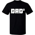 thumbnail image 2 of OXI T-Shirt - Dad Square, Basic Casual T-Shirt for Men's and Women Fleece T-Shirt Short Sleeve - Black Small, 2 of 3