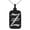 Black, variant on Stainless Steel Letter Z Initial Old English Monogram Engraved Small Rectangle Dog Tag Charm Pendant Necklace