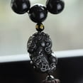 thumbnail image 3 of Pixiu Car Pendant with Buddha Beads Driving Amulet Rearview Mirror Hanging Decor Spiritual Ornament for Vehicle Interior, 3 of 6
