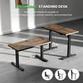thumbnail image 4 of SIAGO Electric Standing Desk Adjustable - 48 x 24 Inch Sit Stand up Desk with Cable Management - 3 Memory Preset Adjustable Height Desk Computer Home Office Desk, 4 of 9