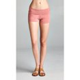 thumbnail image 3 of Essential Basic Junior Women Fold Over Low Rise Short Cotton Spandex Yoga Dance, 3 of 7