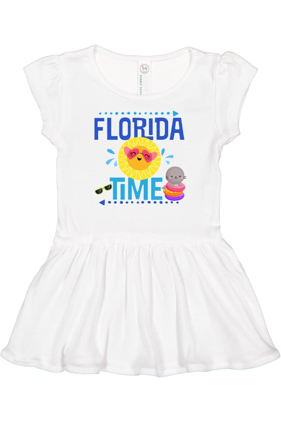 Florida Time Summer Vacation Girls Baby Dress