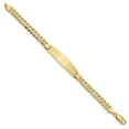thumbnail image 2 of 14K Curb Link Soft Diamond Shape ID Bracecet (Weight: 12.14 Grams, Length: 7 Inches), 2 of 3